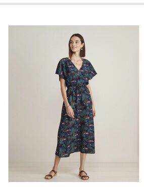 Vineyard Vines Textured Button-Front Kaftan